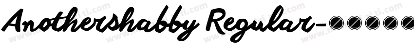 Anothershabby Regular字体转换